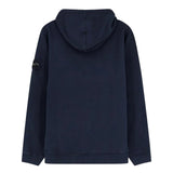 Stone Island Brushed Organic Cotton Navy Hoodie