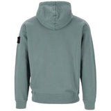 Stone Island Brushed Organic Cotton Green Hoodie