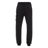 Stone Island Organic Cotton Fleece Black Sweatpants