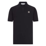 Stone Island Black Cotton Polo