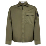 Stone Island Zip-Up Green Overshirt