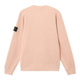 Stone Island Organic Cotton Waffle Fleece Plaster Pink Sweatshirt