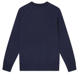 Casablanca Embroidered Sweatshirt Stacked Logo Navy Navy Blue Sweatshirts Womens
