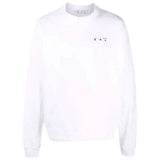 Off White Big Ow Skate Fit White Sweatshirt - Style Centre Wholesale