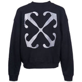 Off White Lunar Arrow Skate Fit Black Sweatshirt - Style Centre Wholesale
