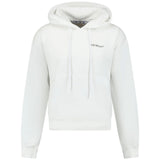 Off White Caravaggio Crowing Design White Oversized Hoodie - Style Centre Wholesale