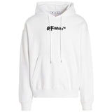 Off-White Spray Helvetica Skate Fit White Hoodie