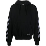 Off White Scribble Diag Boxy Black Oversized Hoodie - Style Centre Wholesale