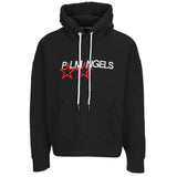 Palm Angels Embroidered Stars Logo Black Hoodie - Style Centre Wholesale