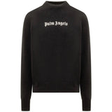 Palm Angels Classic Logo Black Knitted Jumper - Style Centre Wholesale
