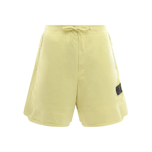 STONE ISLAND SHADOW PROJECT HEAVY SPECKLED SHORT IN LEMON - The Designer Lounge 