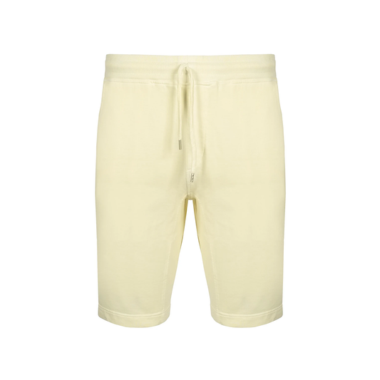 CP COMPANY COTTON RESIST DYED SHORTS IN YELLOW PASTEL - The Designer Lounge 