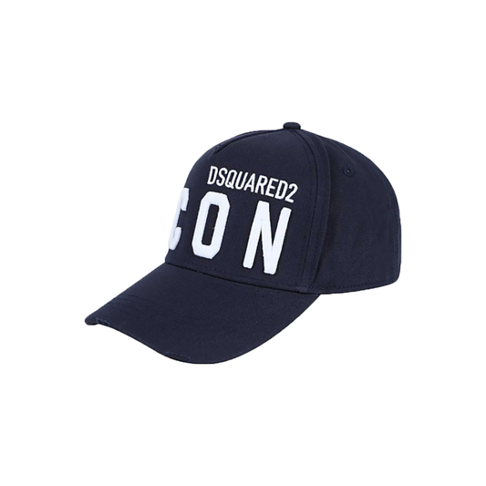 DSQUARED2 ICON CAP IN NAVY-WHITE - The Designer Lounge 