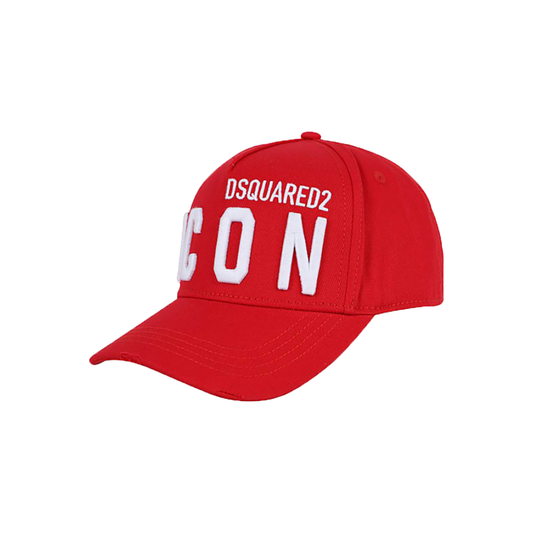 DSQUARED2 ICON CAP IN RED - The Designer Lounge 